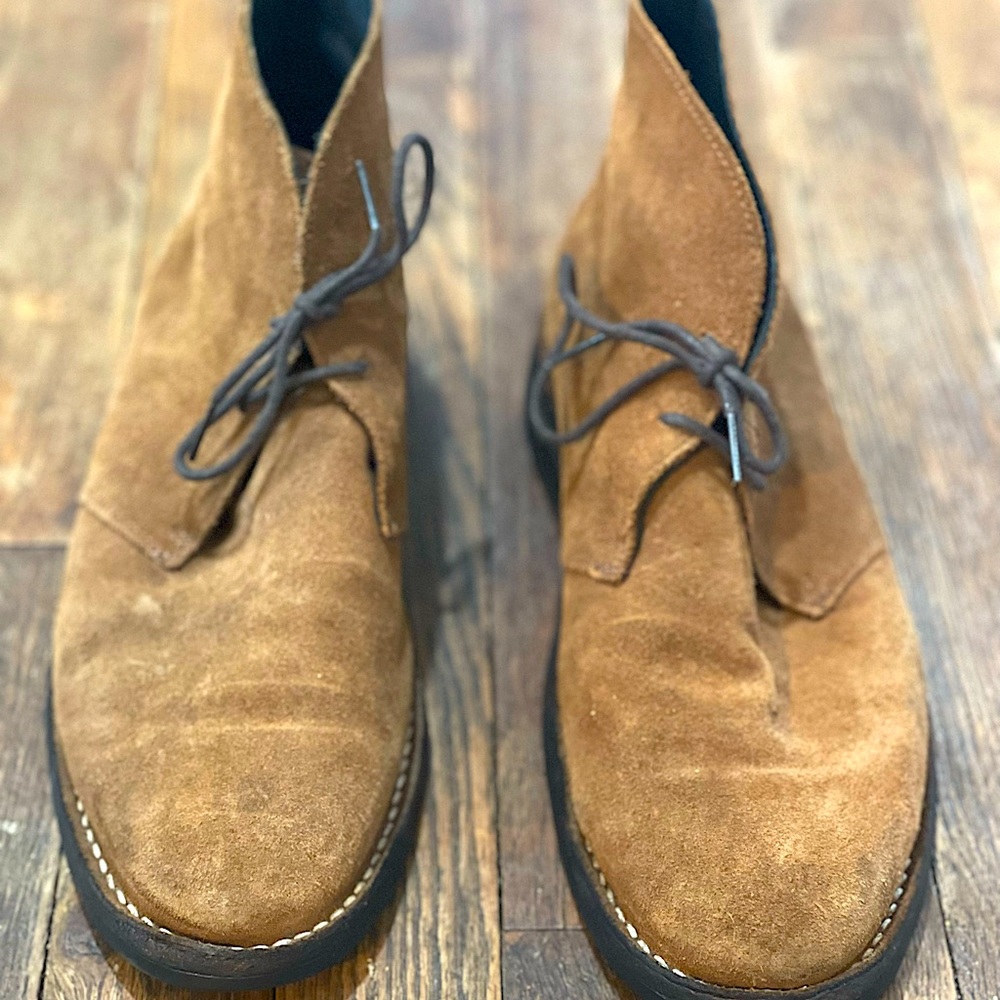 Sz US 8 men Thursday boot co. Scout boot. Cognac suede. Hardly worn.